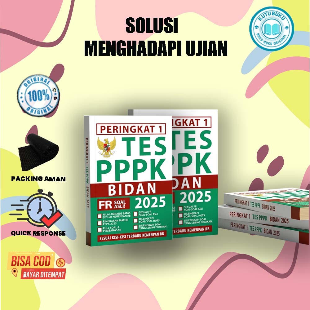 Peringkat 1 PPPK BIDAN 2025 - buku PPPK BIDAN 2025