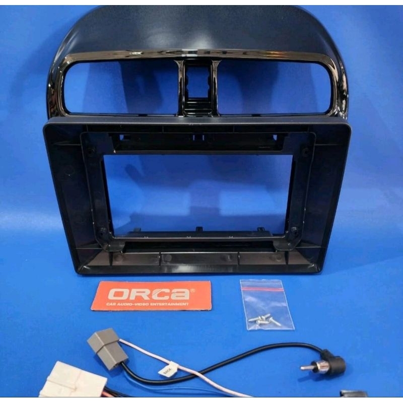 frame head unit android 10 inch mobil mitsubishi mirage free baut