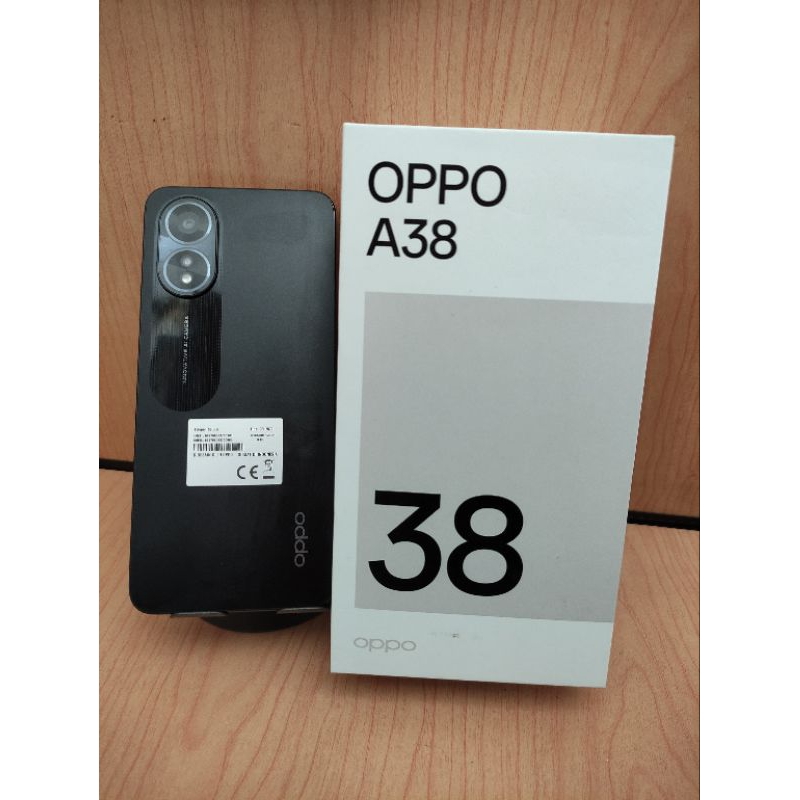 Oppo A38 ram 6/128 second like new fullset bergaransi 1minggu