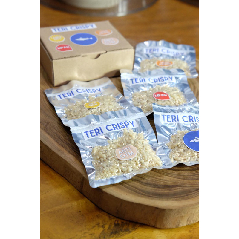

Teri Crispy makanan pendamping Mpasi. Baby Teri Anti GMT. Tanpa MSG
