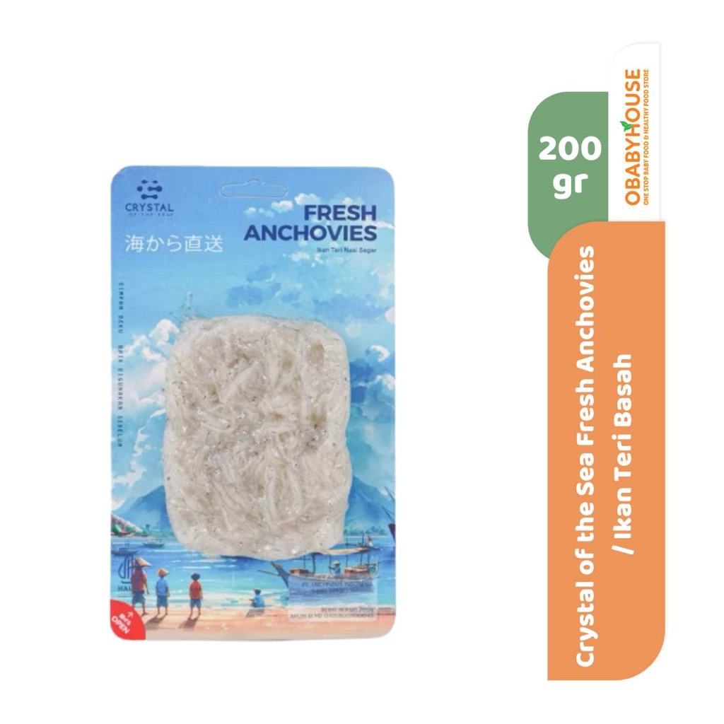 

Crystal of the Sea Fresh Anchovies / Ikan Teri Basah 200 gr