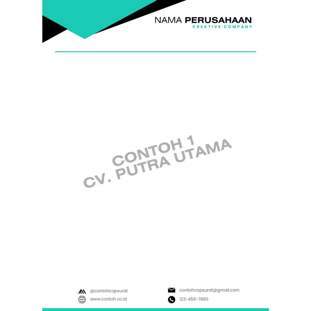 

Kop surat perusahaan Full Color | Free Design Costum