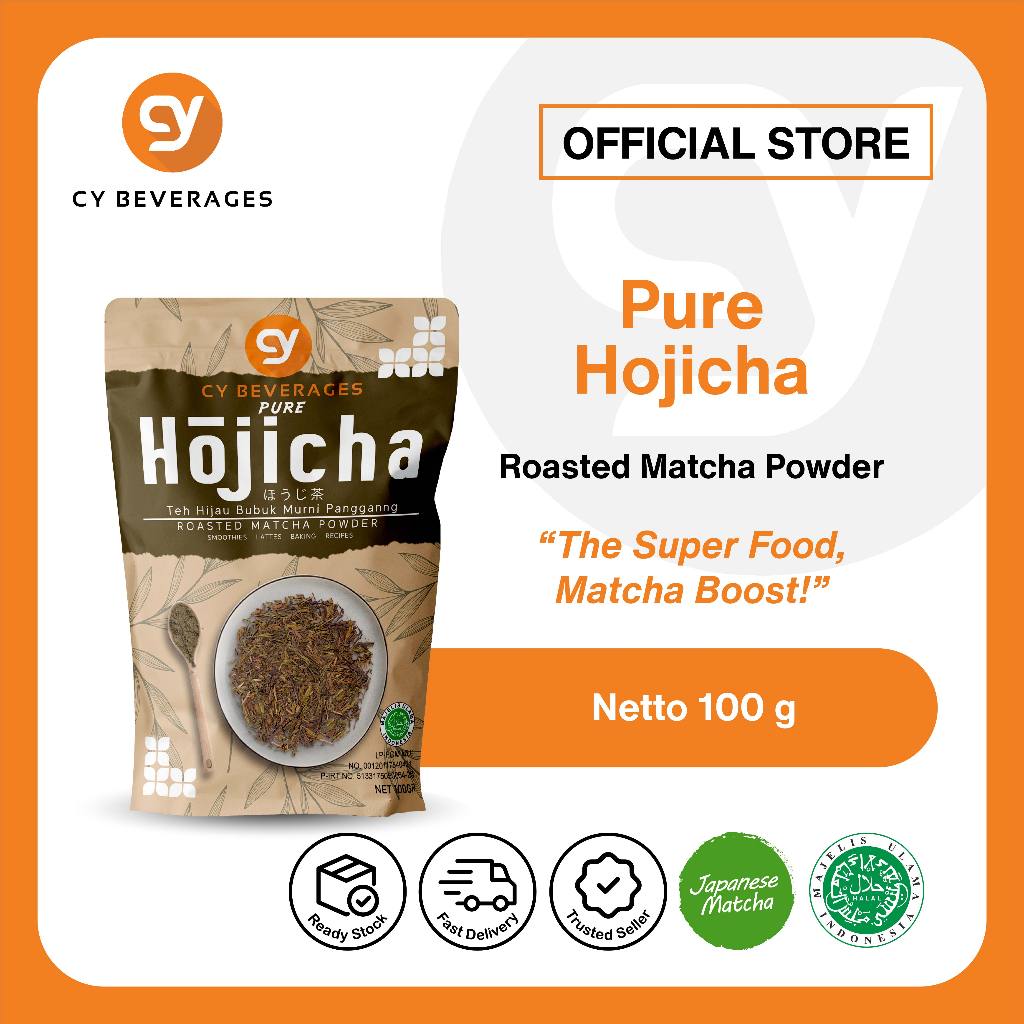 

CY Pure Hojicha Powder - Roasted Matcha Powder 100g