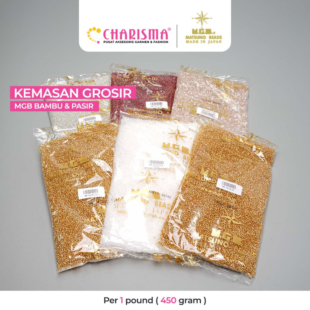 Charisma MGB Mote Bambu - Matsuno Glass Bead /Payet jepang/payet bambu / Mote Jepang / Aksesoris Fas