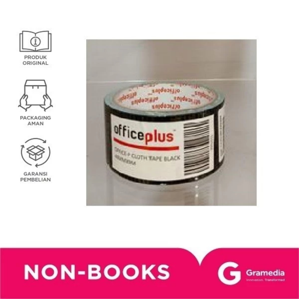 

Office-P Cloth Tape Black 48Mmx9M - Gramedia Jember