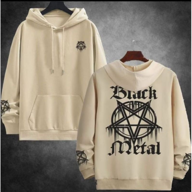 Sweater hoodie pria wanita distro gambar depan belakang