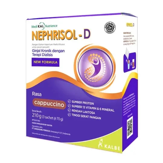 

NEPHRISOL-D CAPPUCCINO SUSU PANGAN OLAHAN GINJAL KRONIK TERAPI DIALISIS