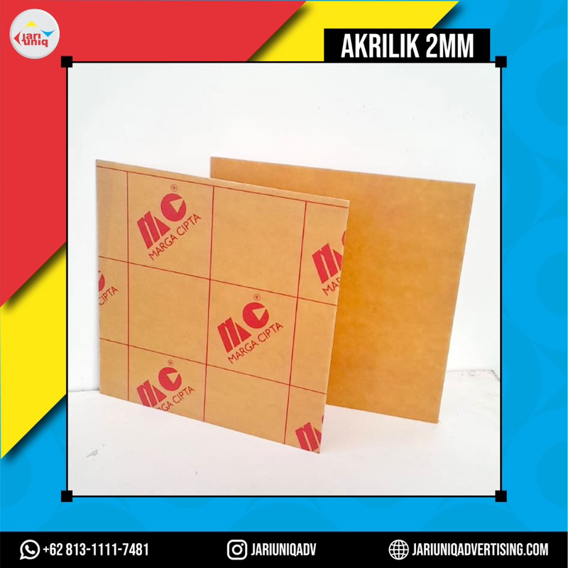 

Akrilik Custom Lembaran Tebal 2mm (28cm x 28cm)