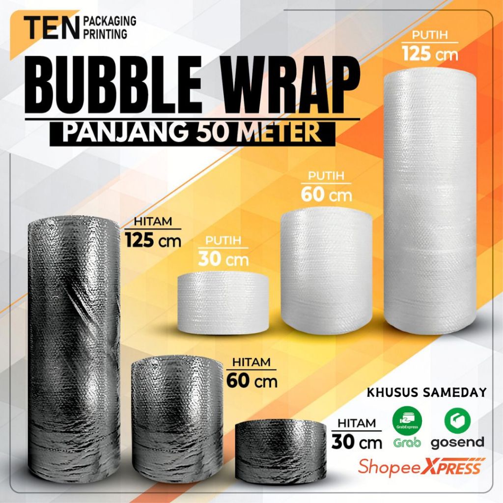 

[KHUSUS SAMEDAY] Bubble Wrap 30cm x 50m Termurah / Plastik Packing Online Shop Bubblewrap 2,4Kg 3Kg Per Roll Termurah