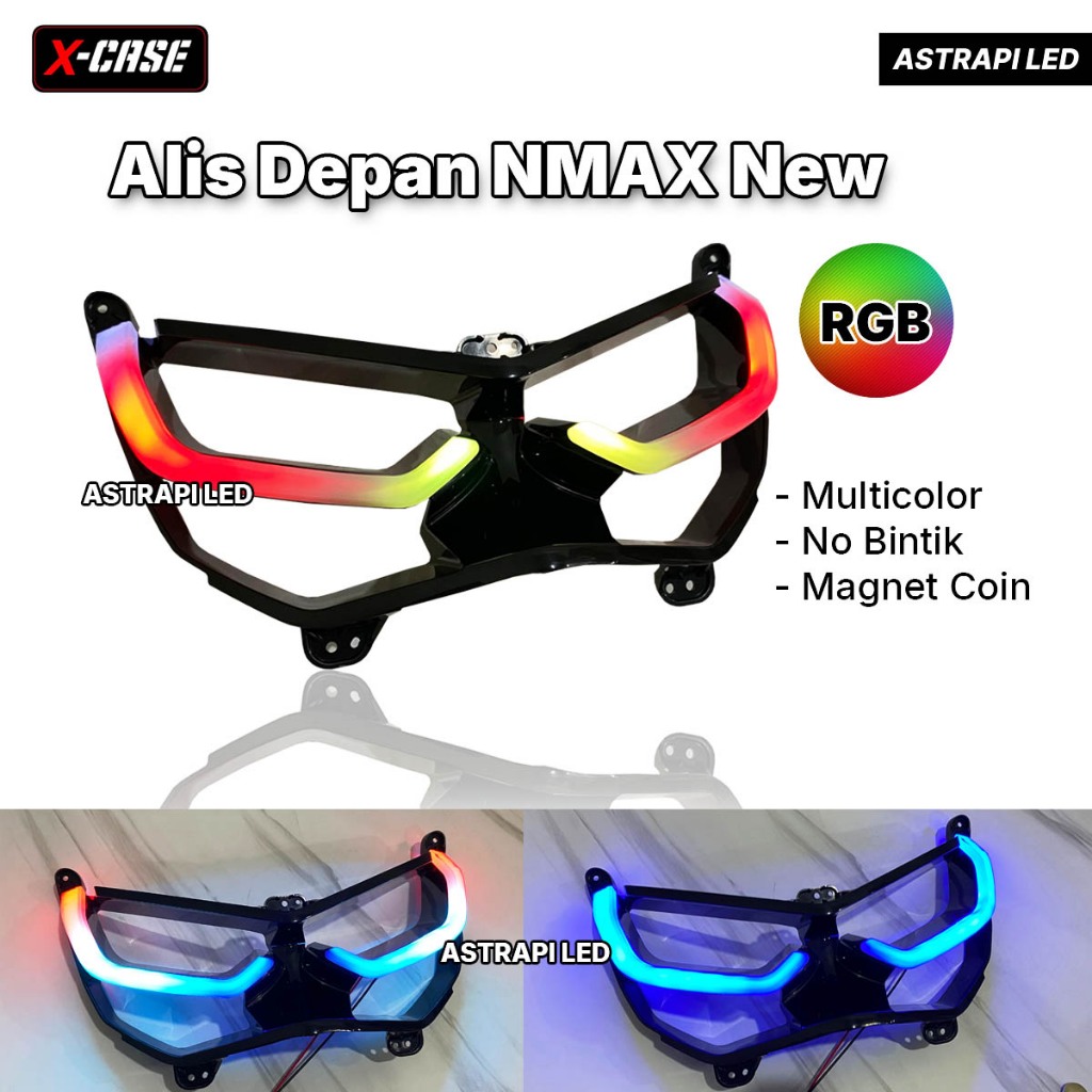 X-Case Lampu Alis Depan Nmax New DRL RGB Mode Magnet DP09