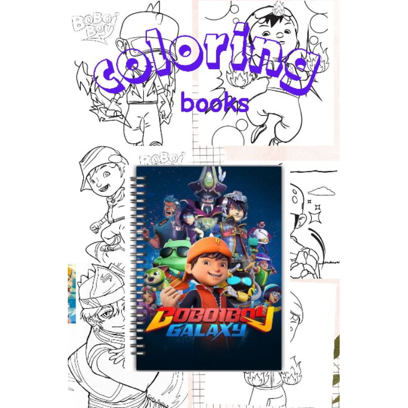 coloring book buku mewarnai serial BoBoiBoy