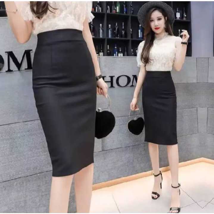 Rok Span Pendek Wanita Rok Span Bahan Scuba Formal Kantor Rok Pendek Rok Span Kantoran