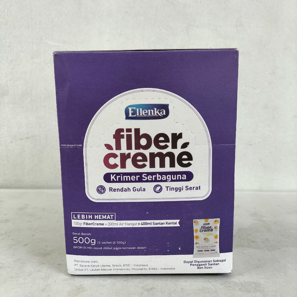 

ellenka fiber creme 100gr 1box isi 5