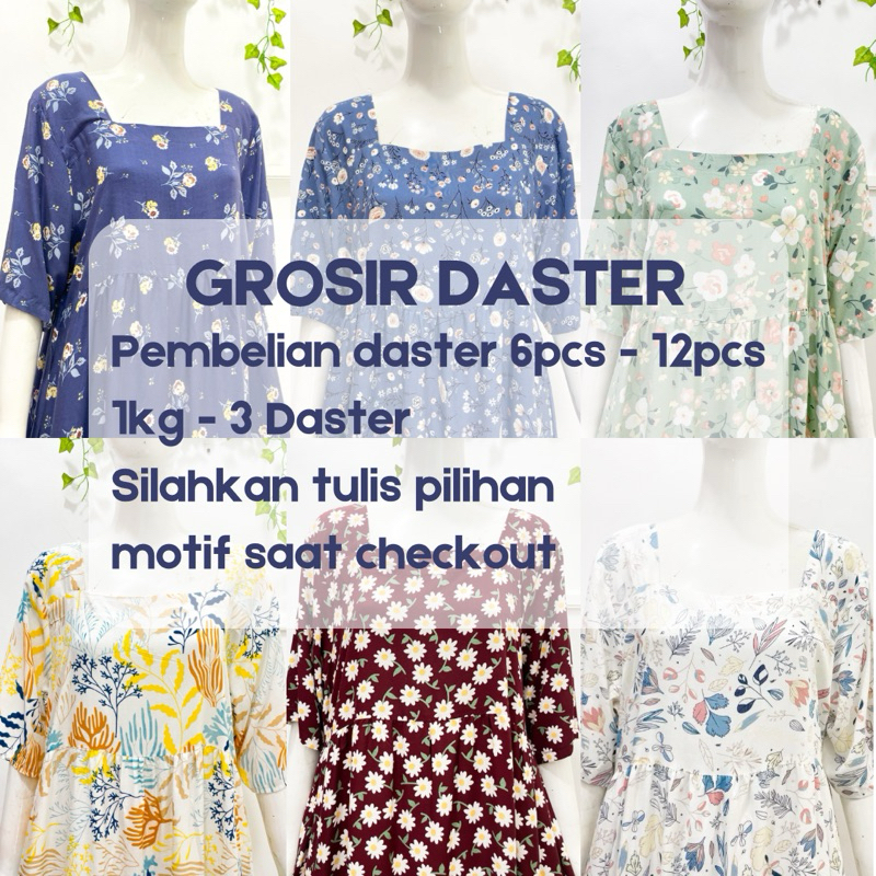 PAKET USAHA GROSIR DASTER MURAH UNDER 1 JUTA | GROSIR DASTER MURAH | DASTER RAYON PREMIUM GROSIR | G