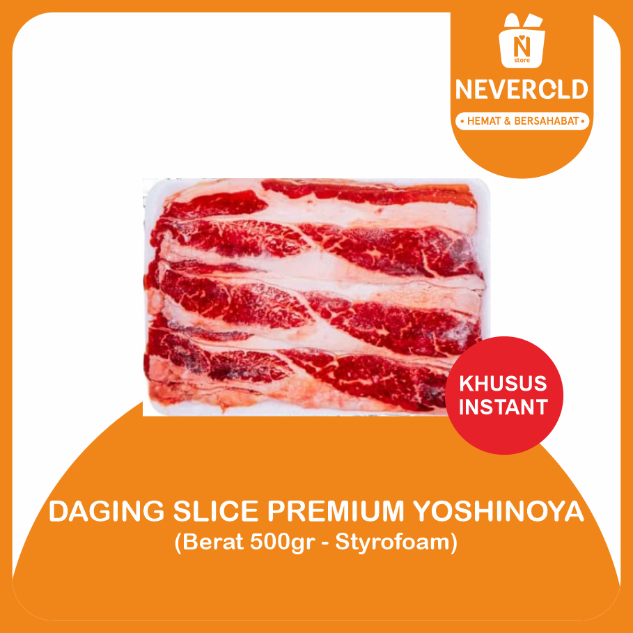 

DAGING SLICE US PREMIUM YOSHINOYA 500GR - STYROFOAM