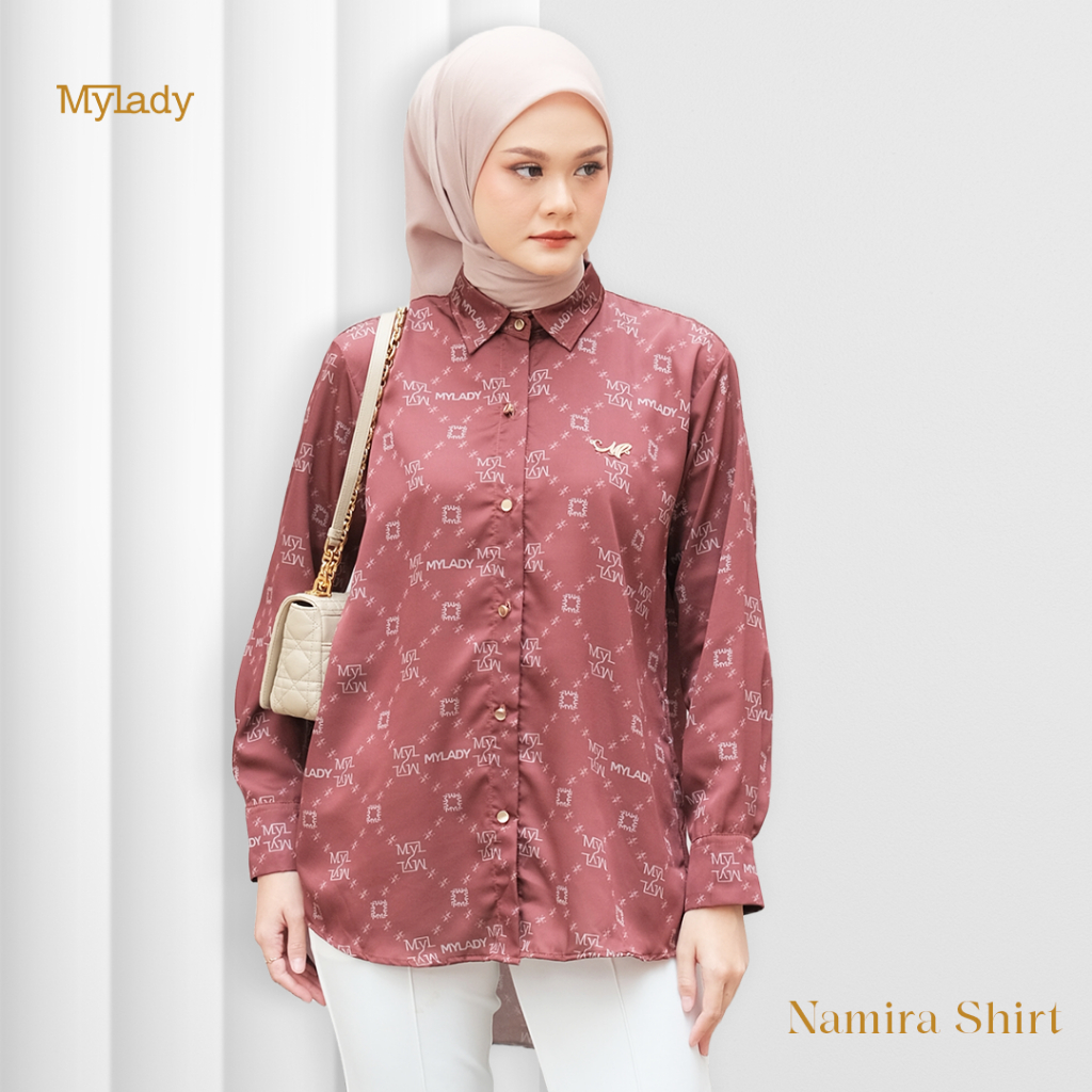 MYLADYHIJAB NAMIRA SHIRT KEMEJA WANITA  ELEGANT