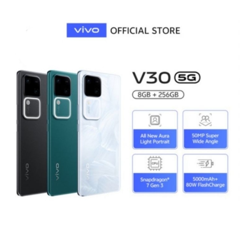 HP VIVO V30 5G 8/256 GB - VIVO V30 5G RAM 8GB ROM 256GB GARANSI RESMI