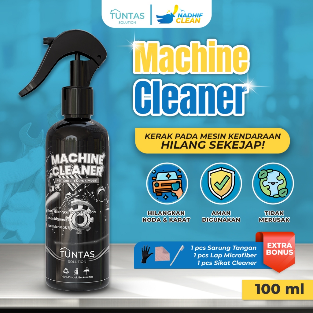 CAIRAN PEMBERSIH KARAT PENGHILANG KERAK MESIN MOTOR MOBIL 100ML NODA MEMBANDEL BEKAS OLI ASPAL BLOK 