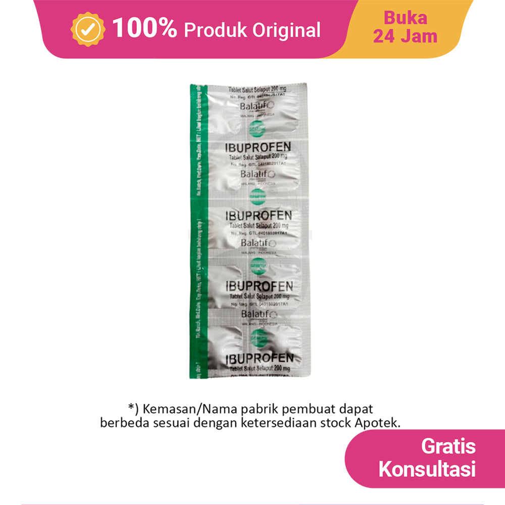 Ibuprofen 200 Mg 10 Tablet