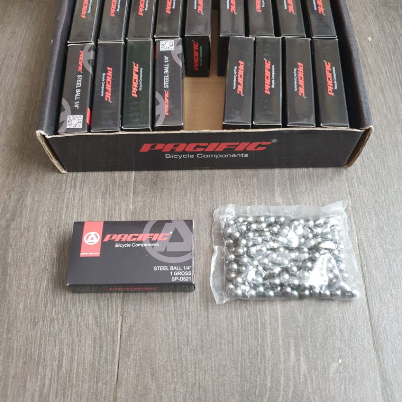 Steel Ball / Pelor / Mimis / Gotri 1/4" Pacific untuk Hub Belakang / As Gir Tengah MTB