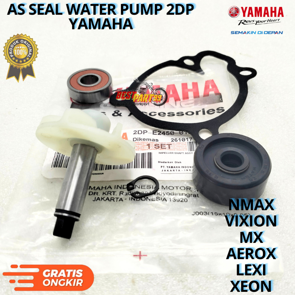 As Water Pump 2DP yamaha nmax Aerox Lexi vixion xeon MX ygp kualitas original ori asli pasti pas