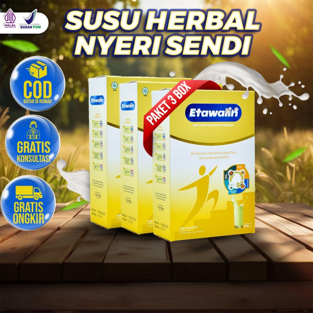 

Paket 3 Box Etawalin – Susu Kambing Bantu Atasi Nyeri Sendi, Sakit Lutut, dan Asam Urat