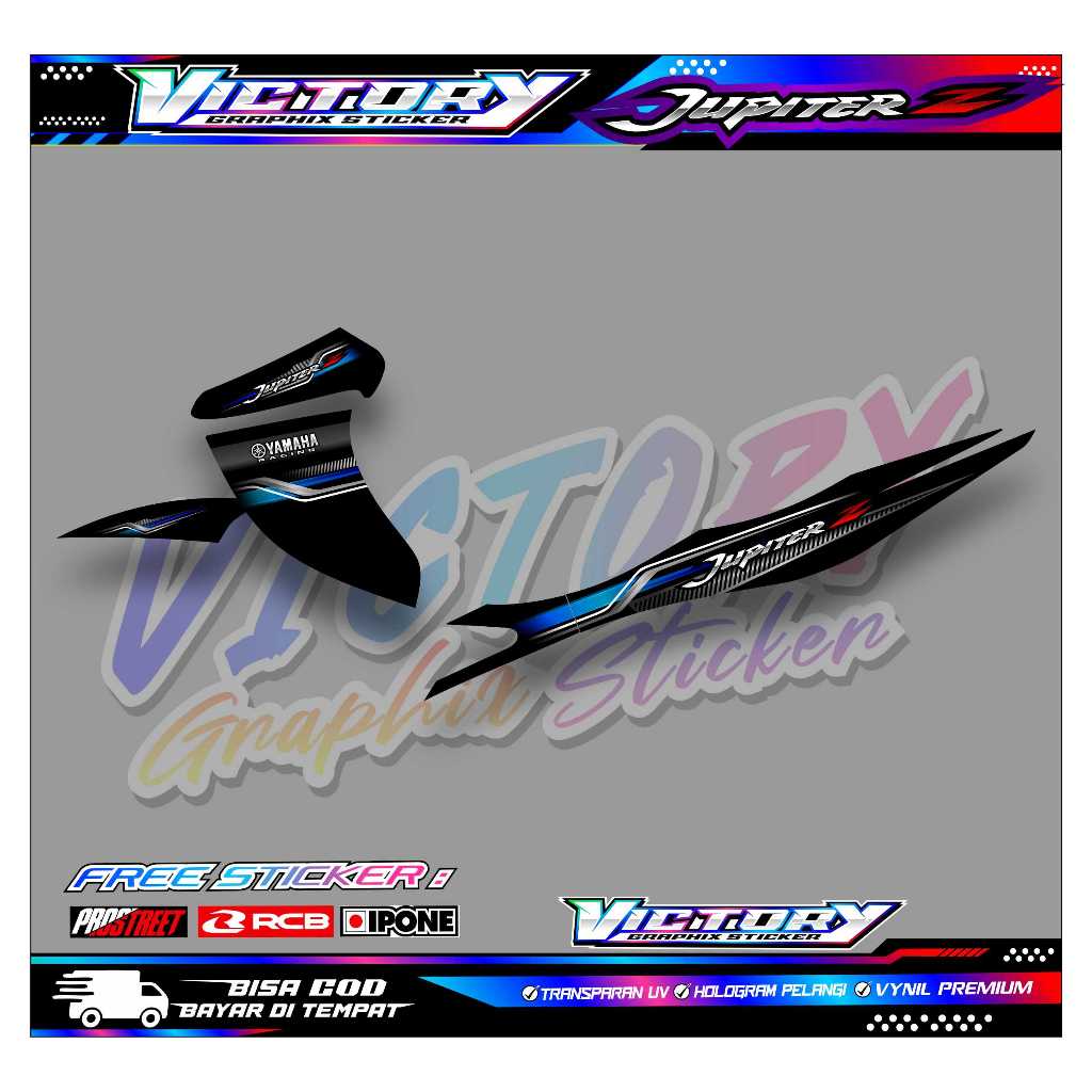 STRIPING VARIASI YAMAHA JUPITER Z BURHAN / STICKER LIST VARIASI MOTOR JUPITER Z BURHAN