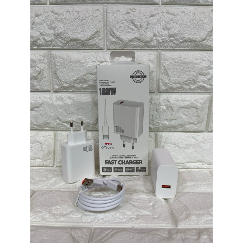 Charger Android 180W Fast Charging Tipe 219 Vooc Casan Cepat