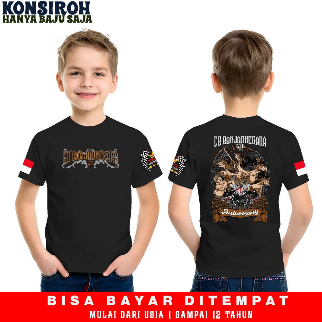 Kaos Anak CB Banjarnegara 2024 Kaos Only CB Ibu Kota Baju CB Anak Banjarnegara 2024