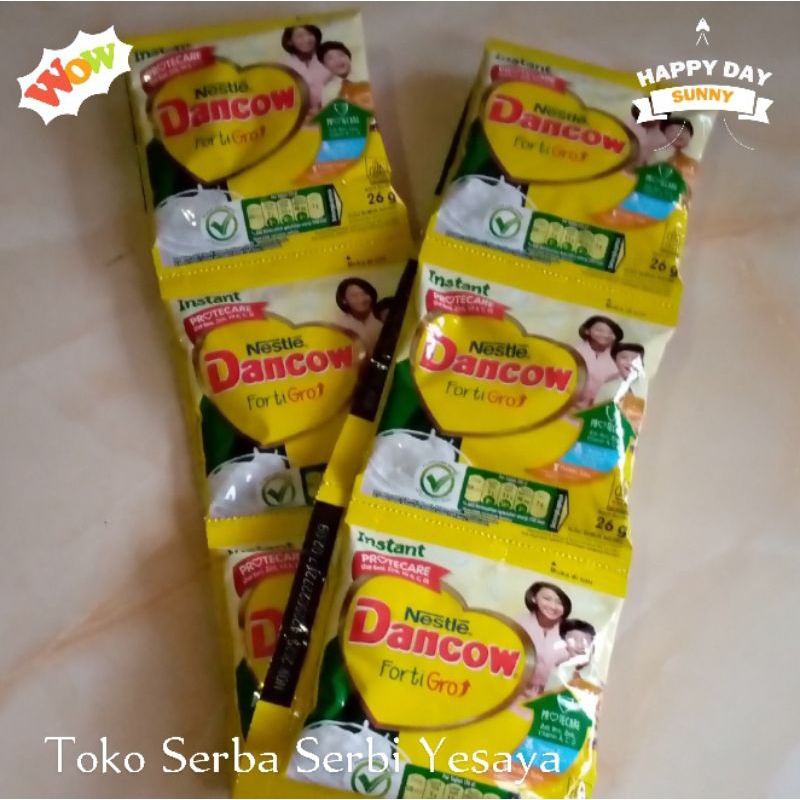 

Dancow Susu Bubuk Instant Forti Gro Renceng (10 sachet x 26 gram)