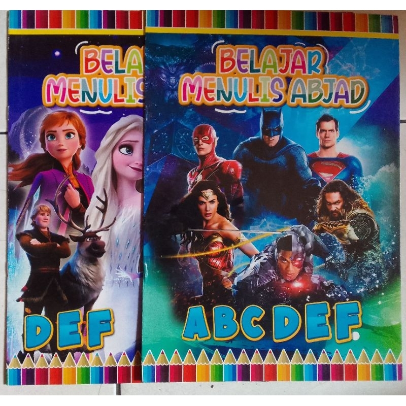 

BUKU BELAJAR MEWARNAI+MENULIS ABJAD JUMBO