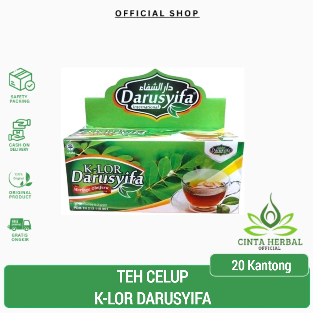 

Teh Celup KeLor Darusyifa | Daun Kelor Isi 20 ORIGINAL