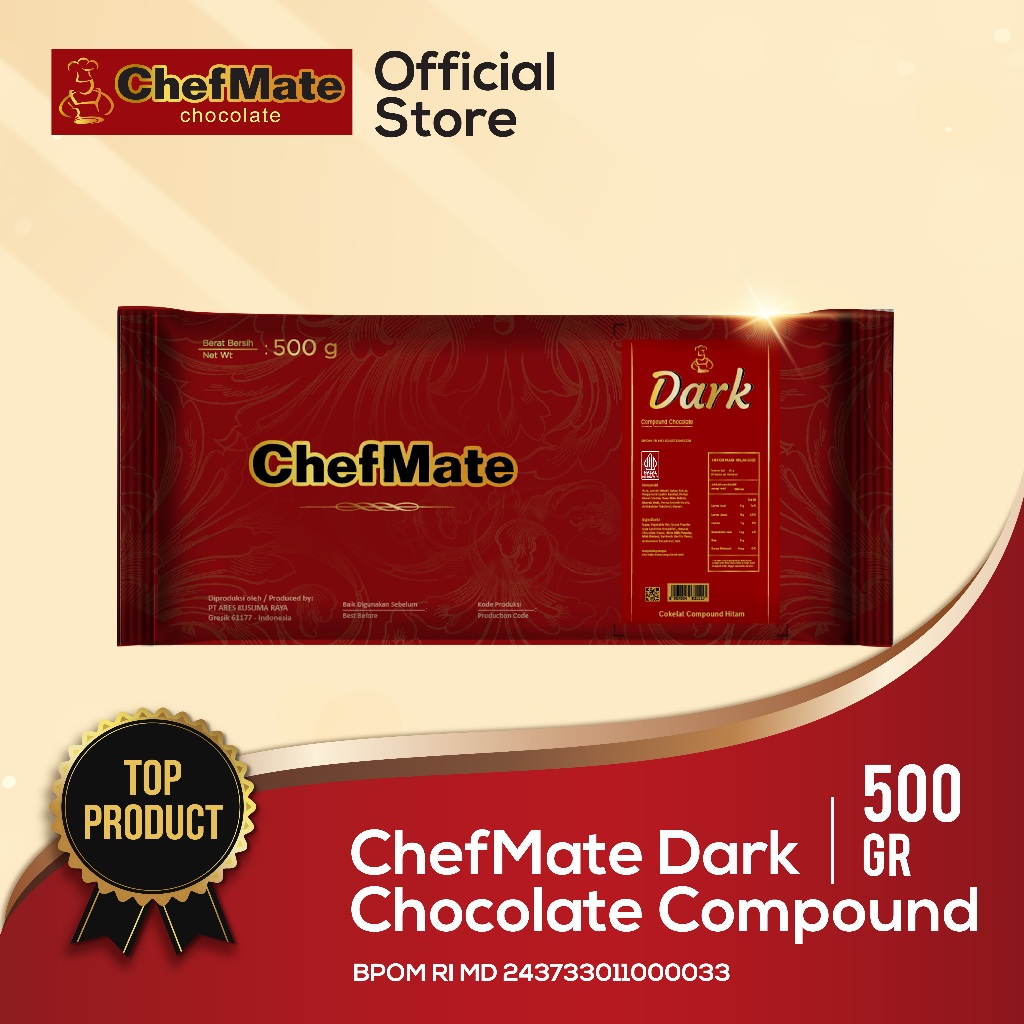 

CHEFMATE BLOK DARK 500 GR READY STOCK