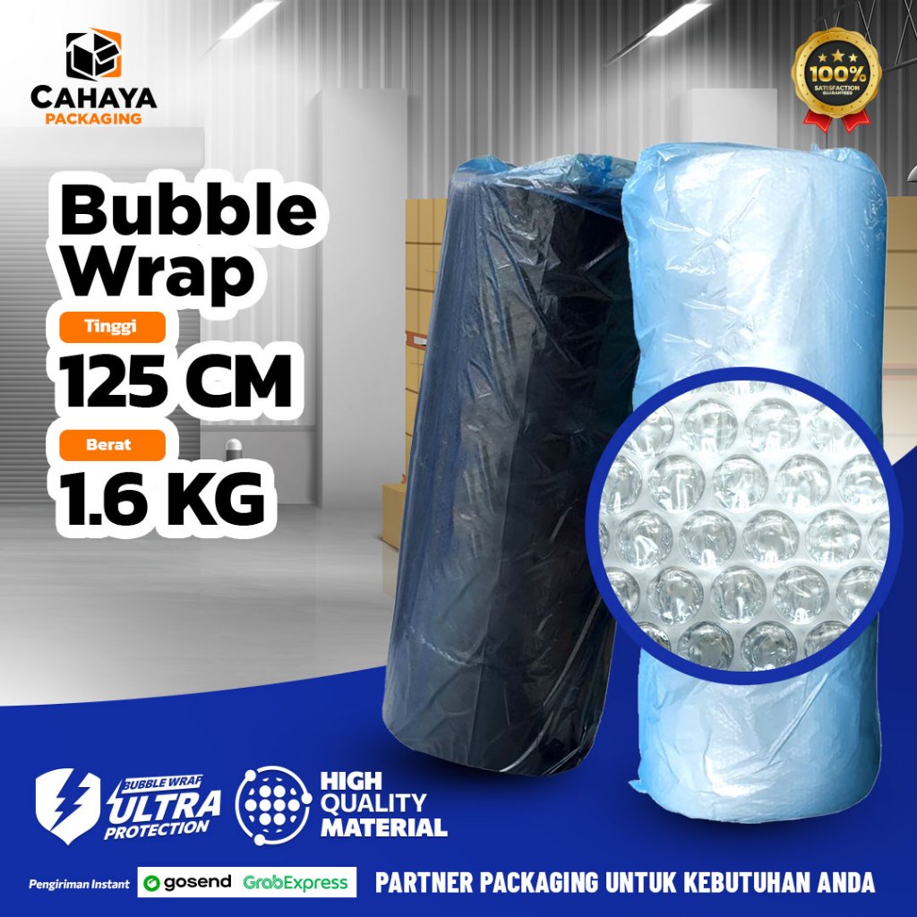 

Cahaya Packaging - Bubble Wrap 1.6Kg - Kuat Murah & Bagus