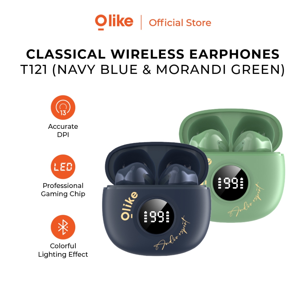 Olike TWS T121 Classical Wireless Earphone LED Display Gaming Experience Bluetooth 3.5