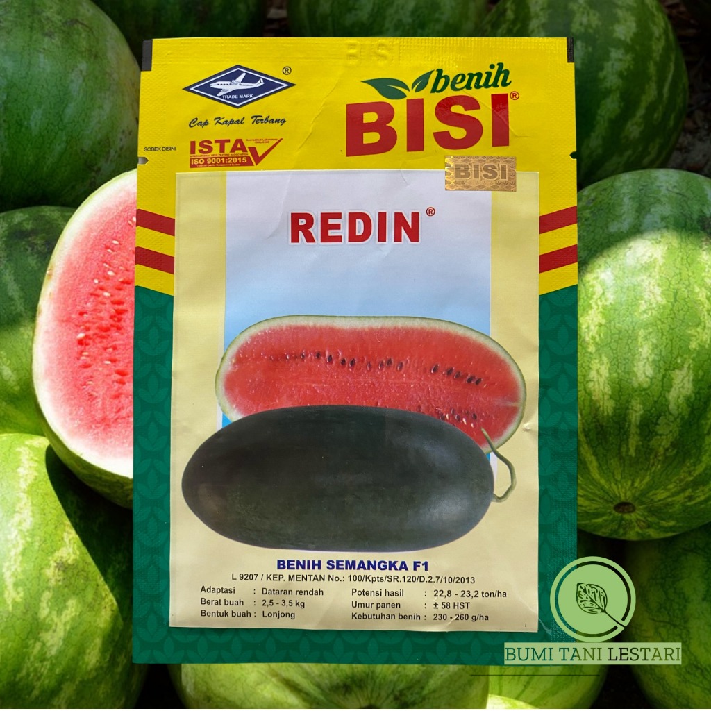 Benih Semangka F1 REDIN 10gr - Benih Semangka Hibrida REDIN - Cap Kapal Terbang
