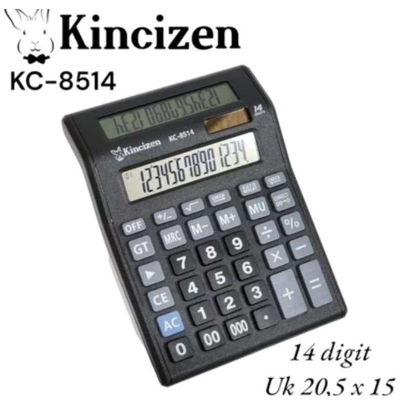 

KINCIZEN KC-8514 Check & Correct Kalkulator Besar / Calculator Dua Display