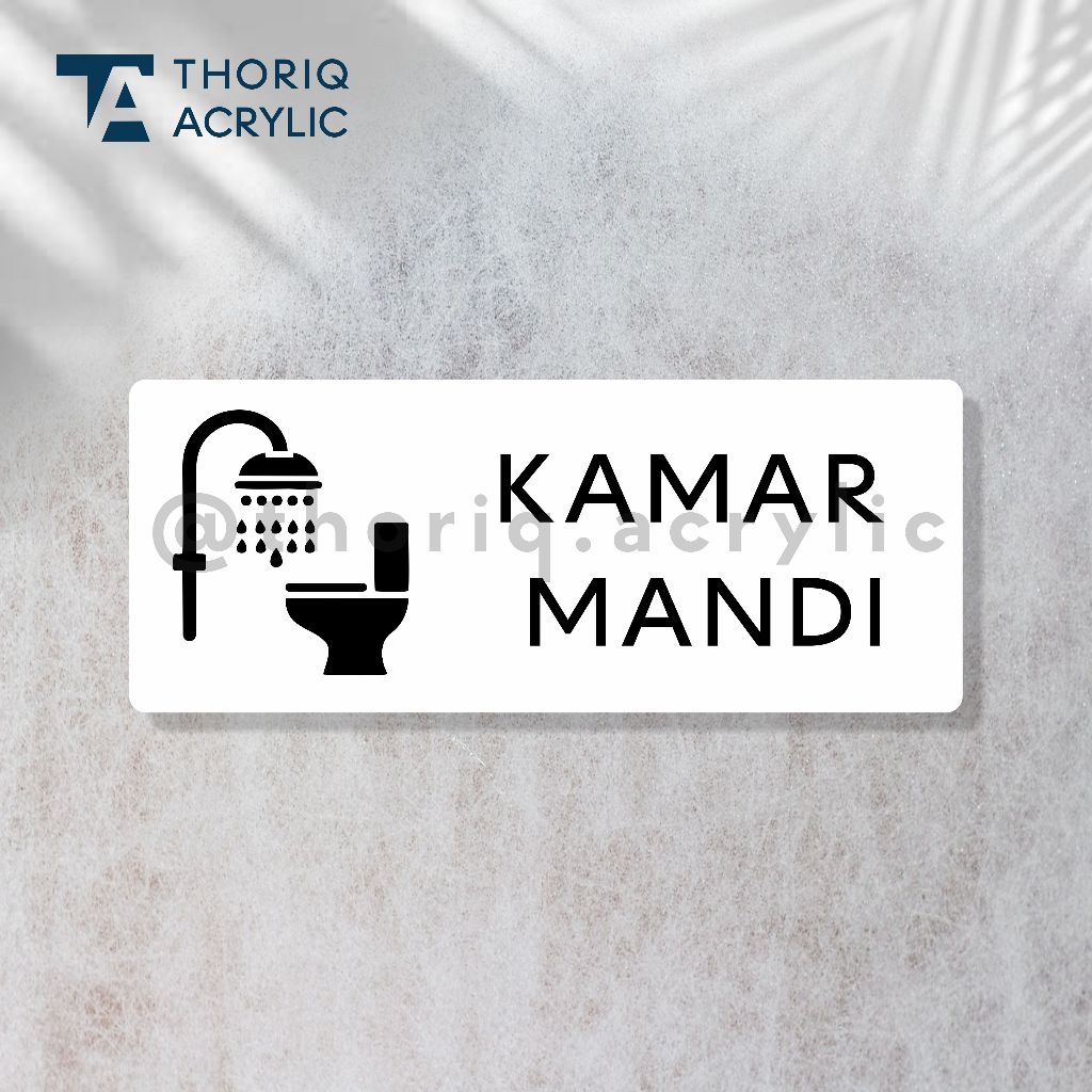 Sign Acrylic Kamar mandi | Akrilik Hiasan dinding Kamar mandi