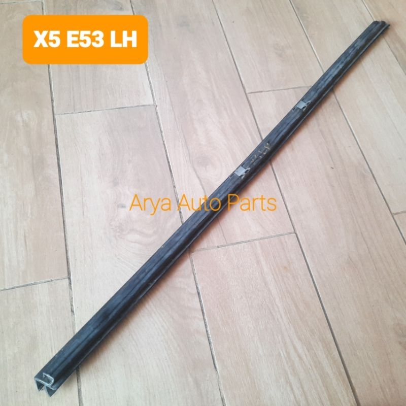 Original lis karet Kaca dalam atas doortrim Depan KIRI BMW X5 E53