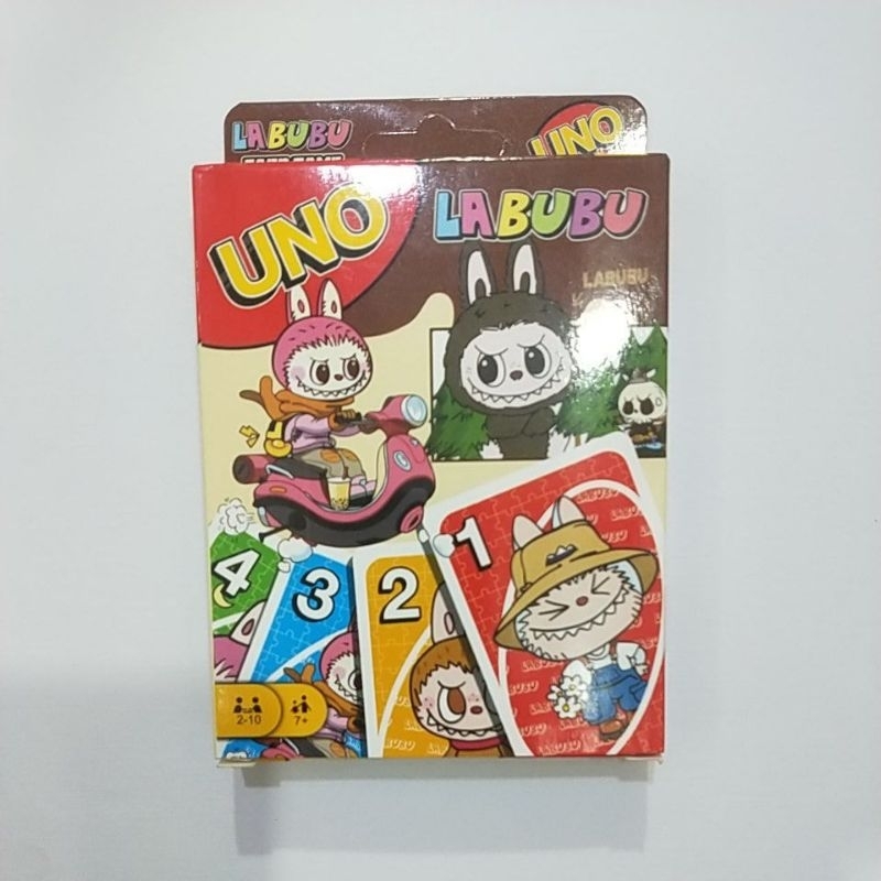 KARTU UNO KARAKTER LAABUBU,SANRIO, DOS,WILD