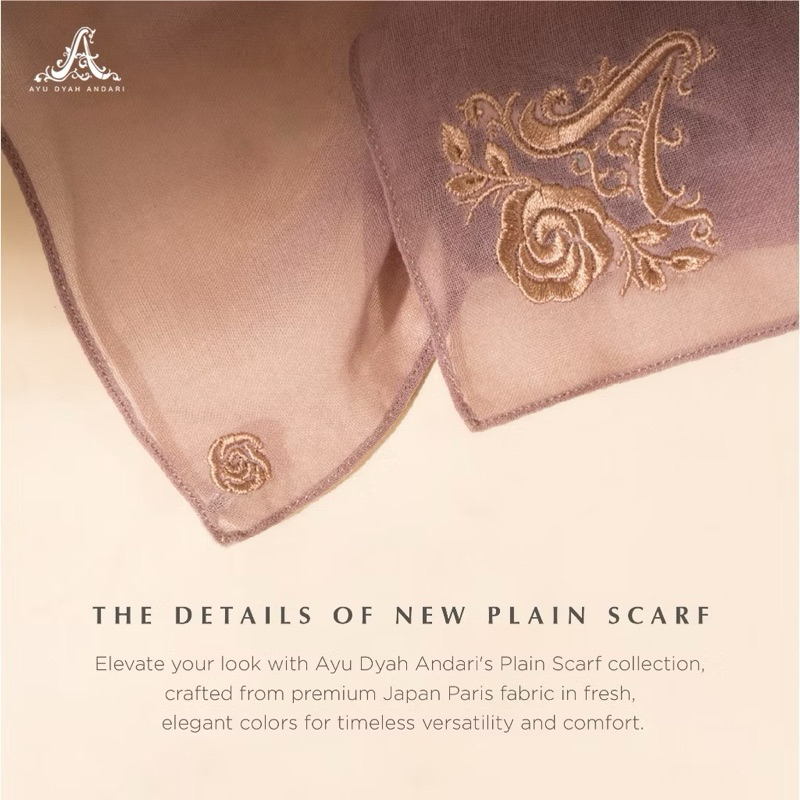 Plain scarf paris by Ayu dyah andari