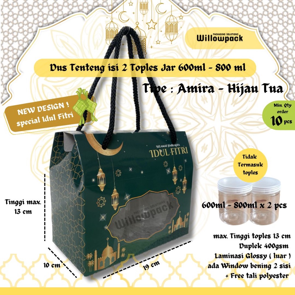 

DUS IDUL FITRI TOPLES JAR TABUNG 600ml 800ml ISI 2 PCS (MIN. 10 PCS) // KODE : AMIRA // BOX KUE KERING TENTENG LEBARAN HAMPERS