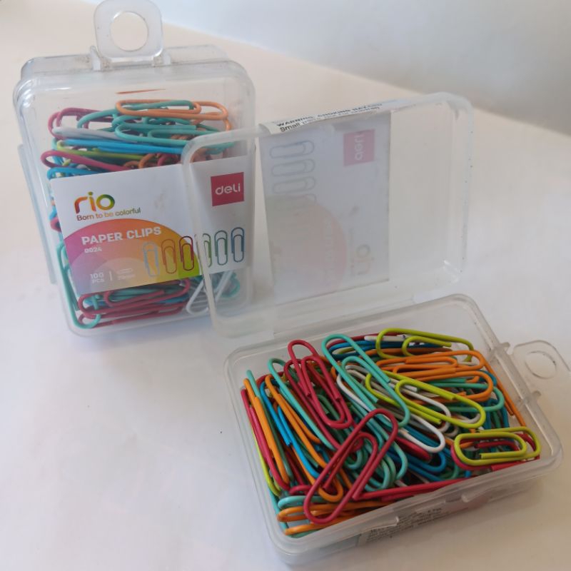 

Paper clip warna isi 100 pcs Deli/Paper Clip Deli Kuat dan tebal