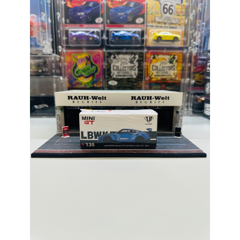 Mini GT No 135 LB Works Nissan GTR R35 Blue LBWK Livery