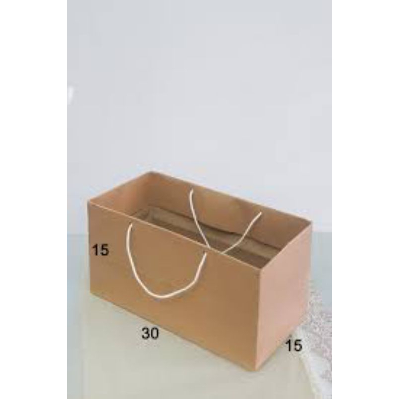 

PAPER BAG JUMBO 30x15x15/PAPER BAG COKLAT POLOS/PAPER BAG CAKE BOX/PAPER BAG KOTAK NASI/PAPER BAG MURAH/PAPER BAG ECERAN/PAPER BAG KOTAK BROWNIES