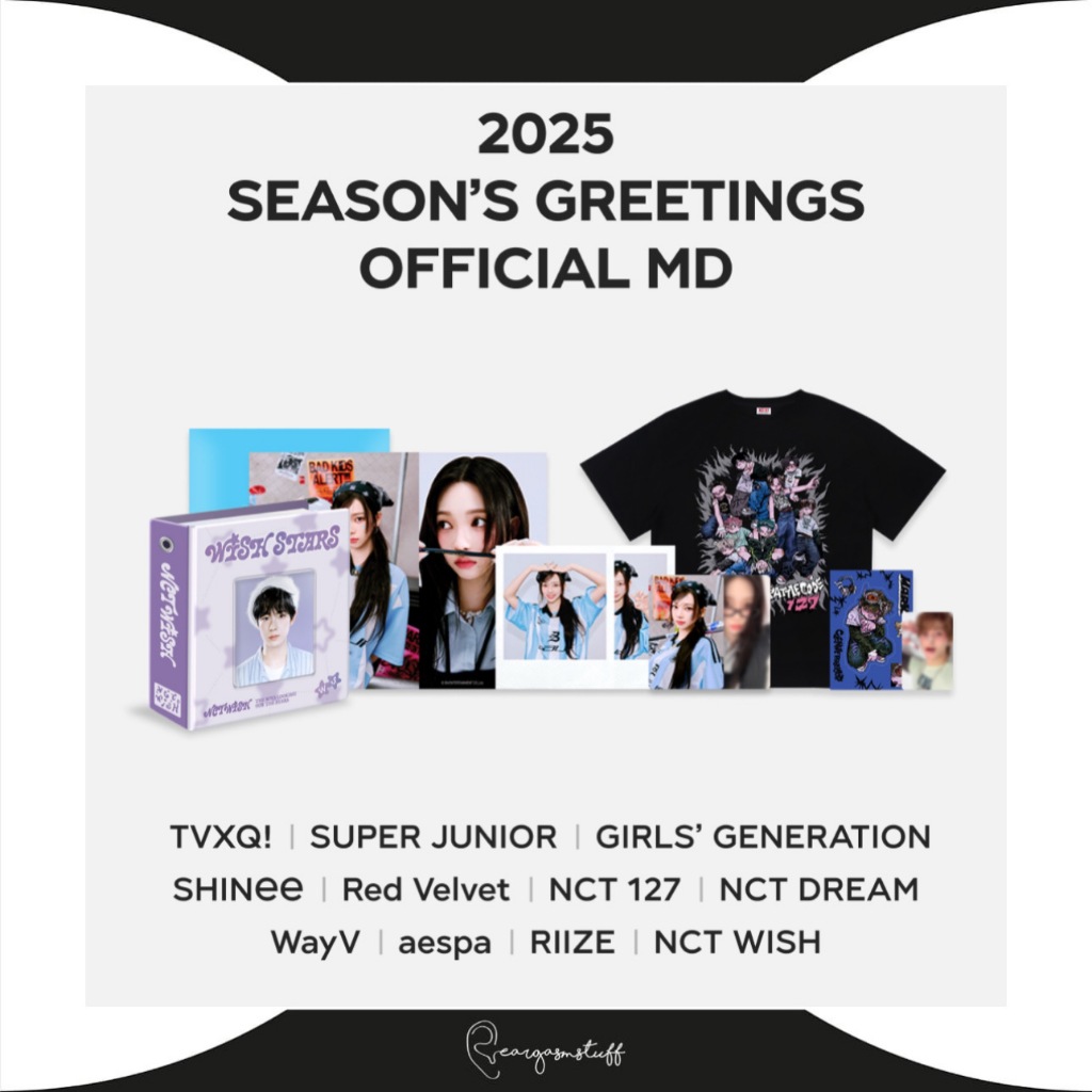 SM ARTIST SEASON'S GREETINGS 2025 OFFICIAL MERCHANDISE/ MERCH / MD TVXQ / SUPERJUNIOR / GIRLS GENERA