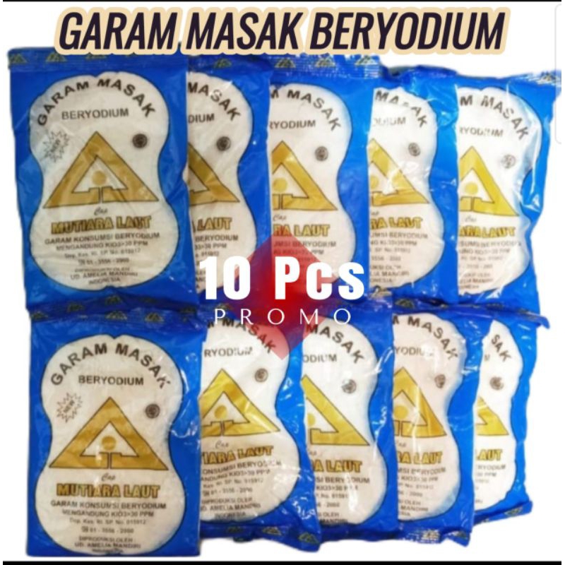 

[10 Pcs] Garam masak/Garam dapur/Garam beryodium 100gr