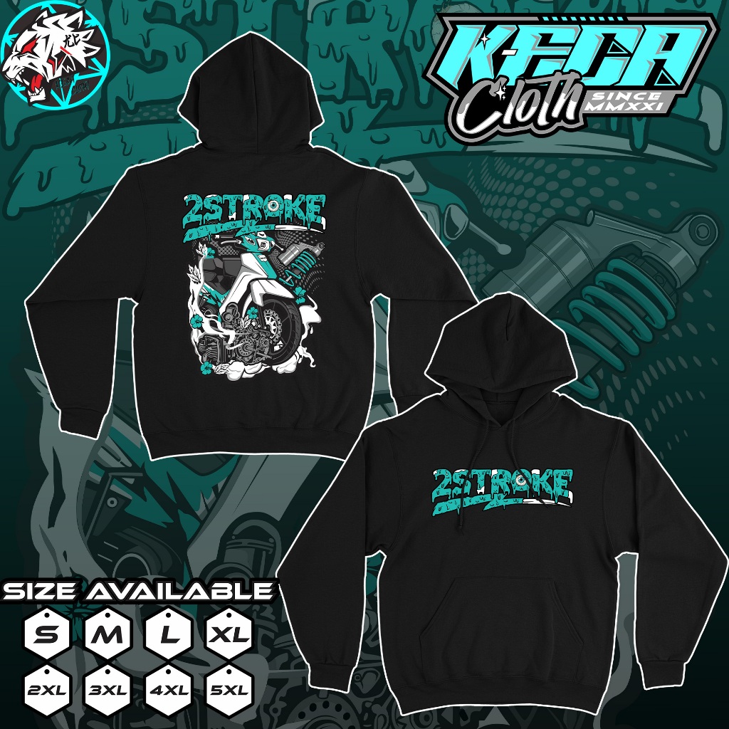 Jaket Hoodie 2 Stroke Hoodie Distro Racing 2Stroke Two Stroke 2 Tak Motor Herex Ninja RX King Fiz R 