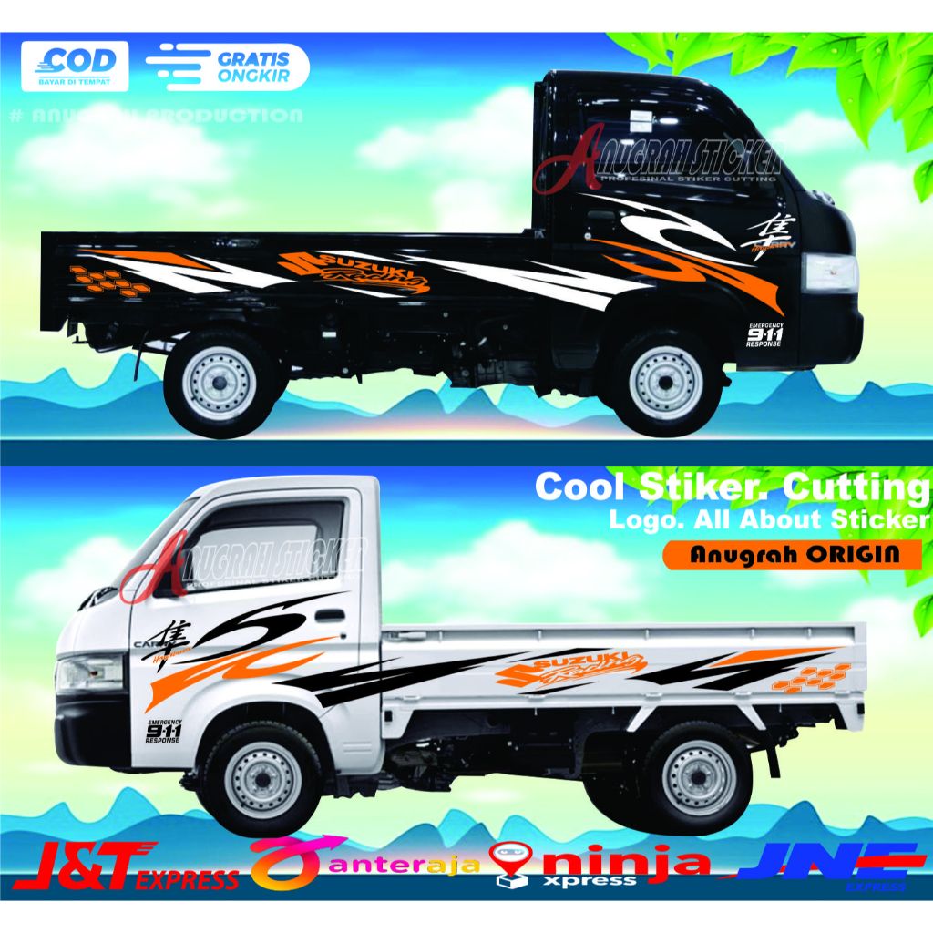 PROMO Stiker mobil New Carry Stiker Mobil Pick Up New Carry Stiker Body New Carry