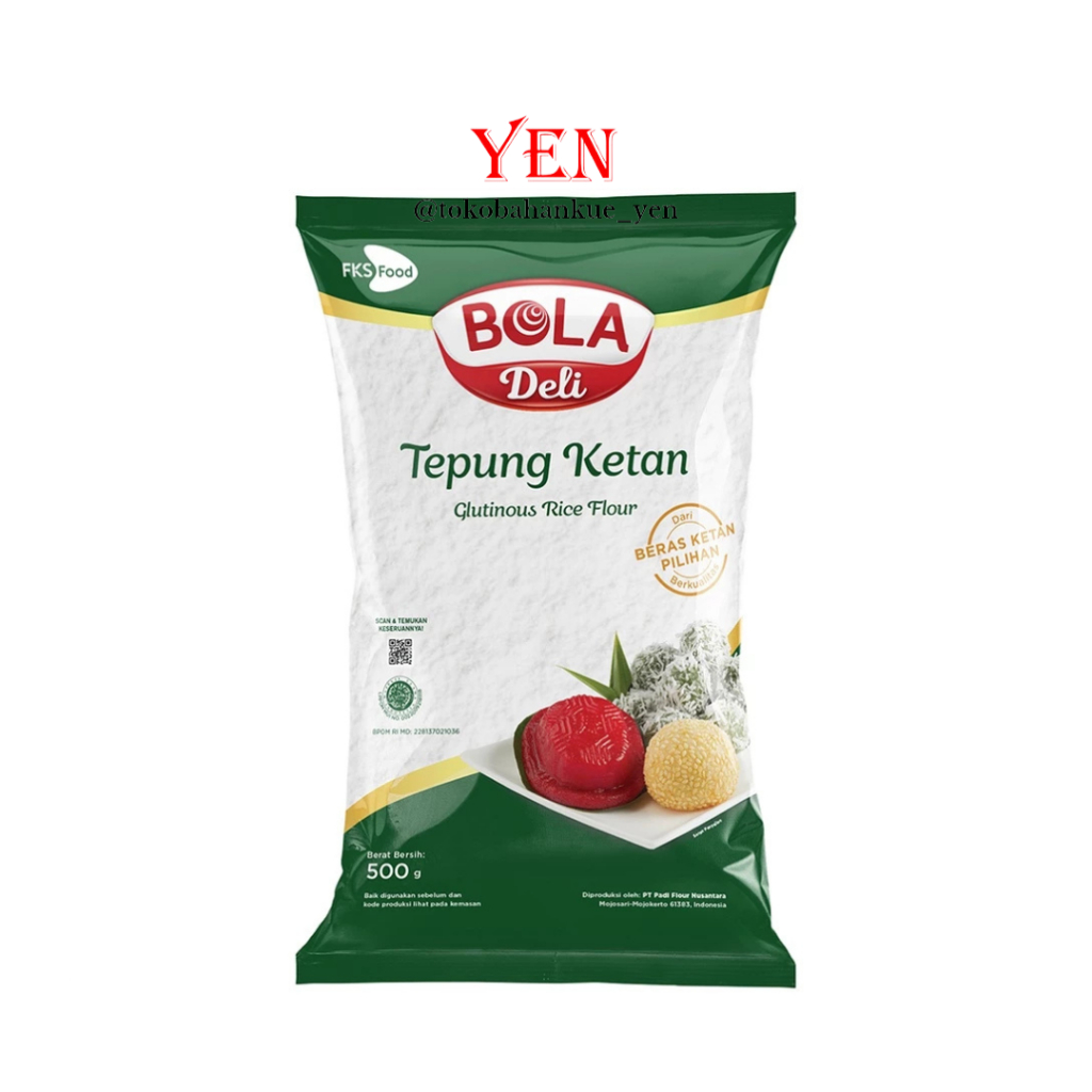 

Bola Deli Tepung Ketan Putih / Glutinous Rice Flour 500gr